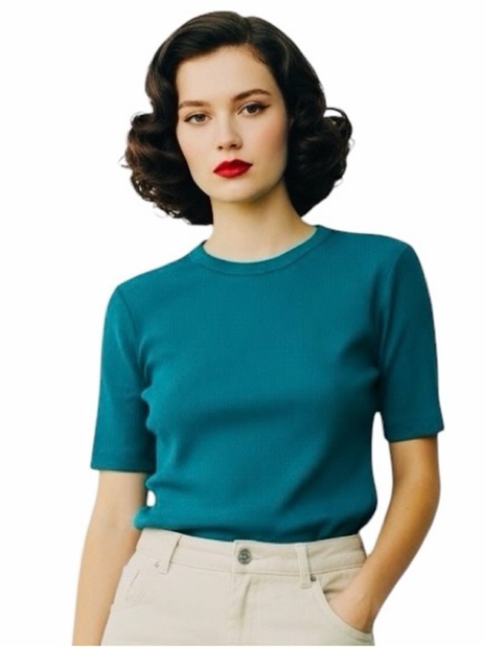 Maeve by Anthropologie Green T-Shirt.